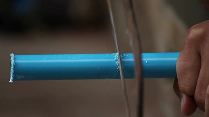 管道切割分割细管蓝色