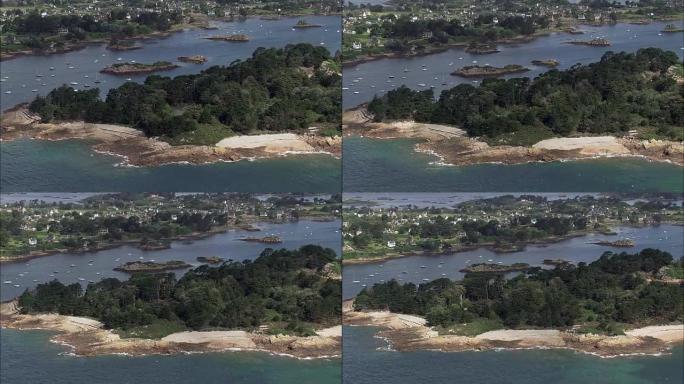 Brehat - Aerial View-Brittany,阿摩尔滨海省,圣布里厄区直升机拍摄,Ae