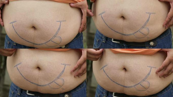 胖子用手检查体重胖子用手检查体重