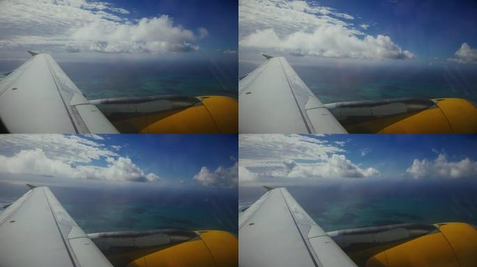 飞机上的乘客视图