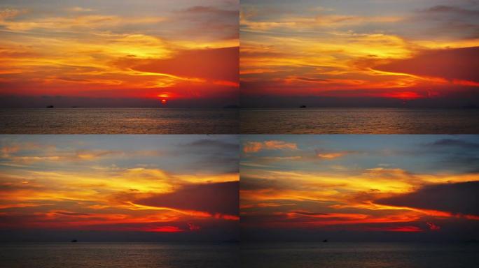 海上日落