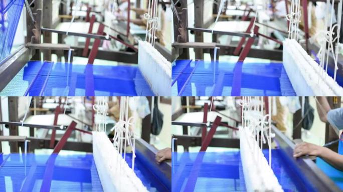 丝织手工业视频素材