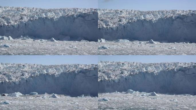 冰川雪崩第3部分雪山融化南极