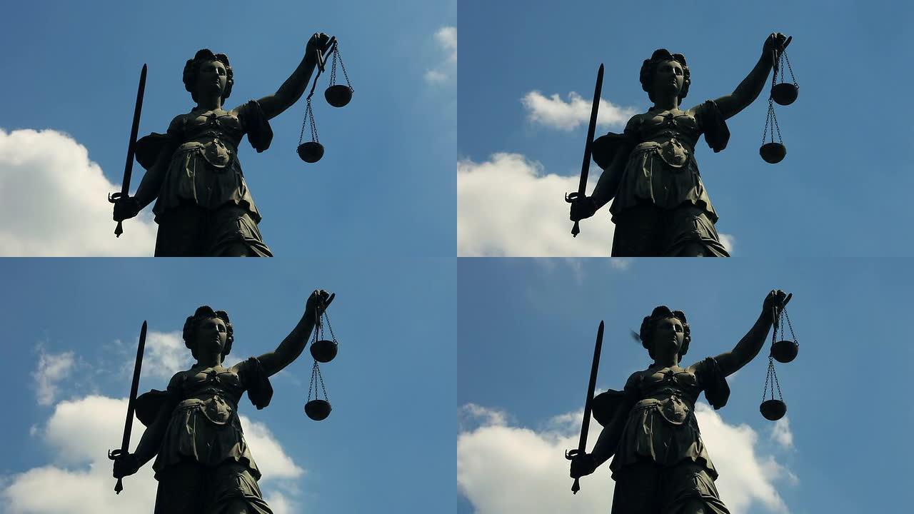 正义雕像-时间流逝