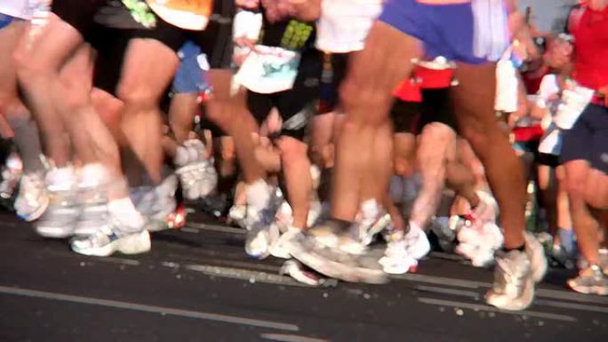 马拉松选手全民马拉松比赛竞技体育盛事运动