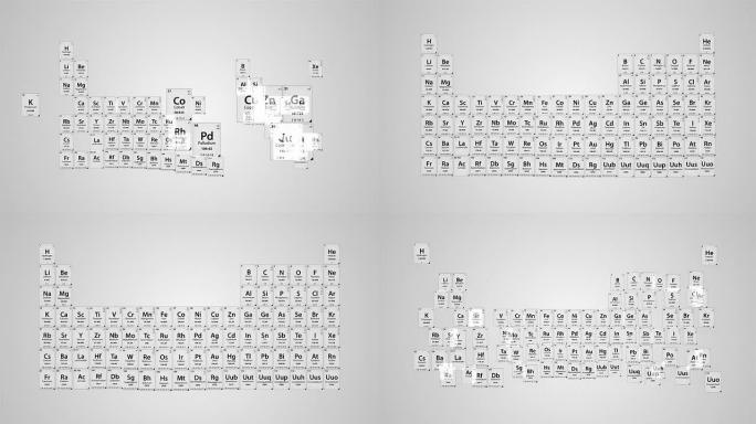 元素周期表-可循环白色版本