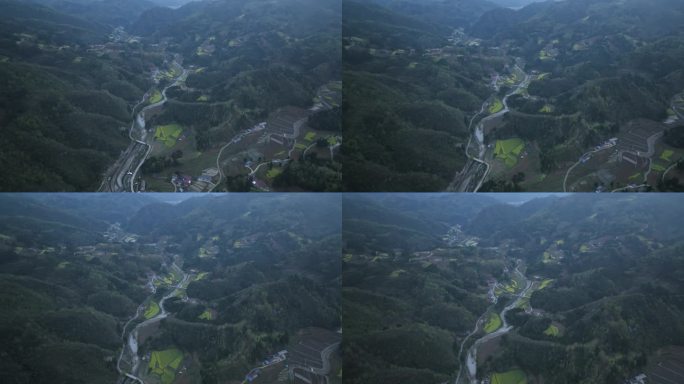 陕西省安康市石泉县汉江秦岭巴山大景航拍