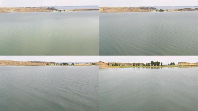 佩克堡大坝-鸟瞰图-蒙大拿州，麦康县，美国