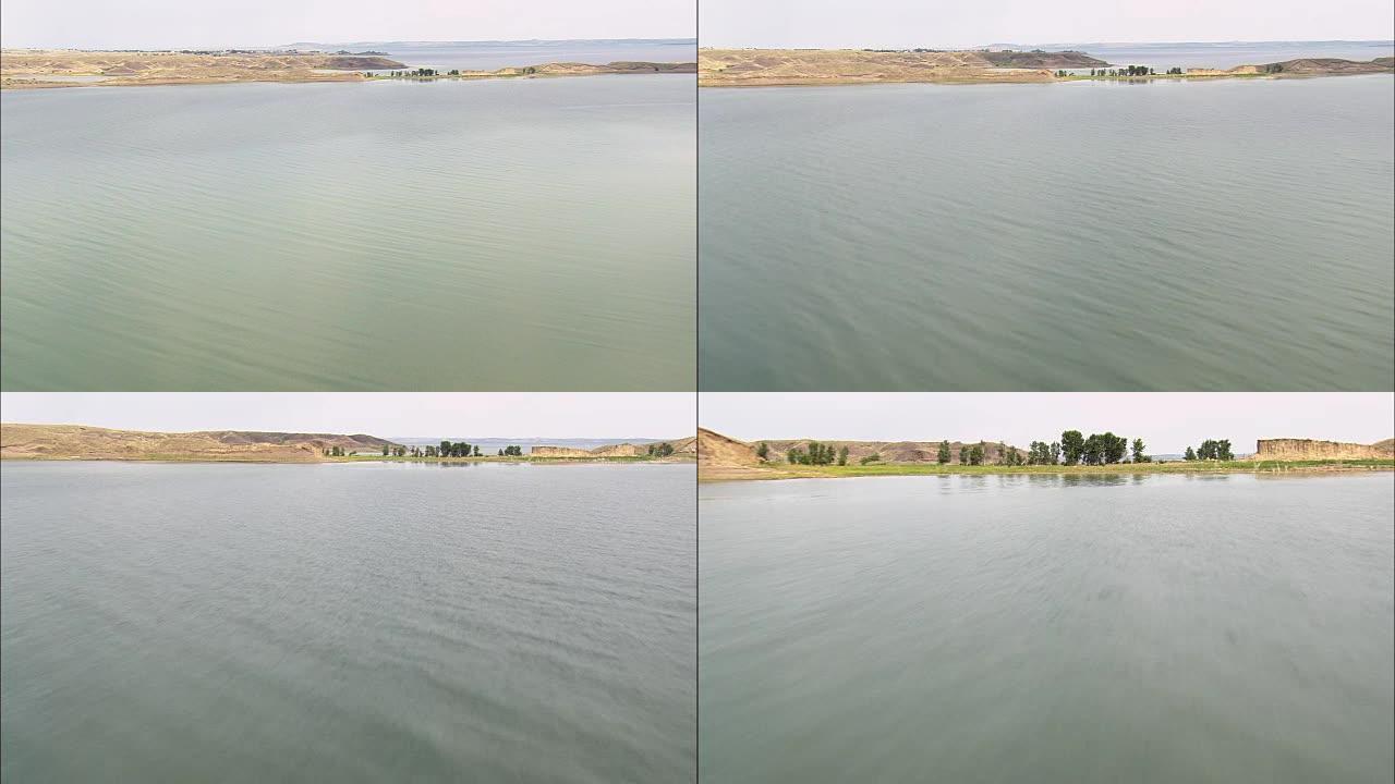 佩克堡大坝-鸟瞰图-蒙大拿州，麦康县，美国