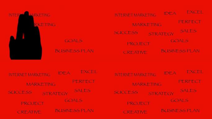 商业动画横幅Excel营销公司网红背景