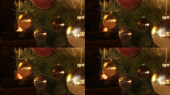 圣诞树和壁炉 | 可循环