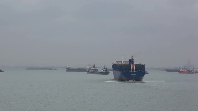 船舶螺旋桨海运码头港口轮船外贸易运输物流
