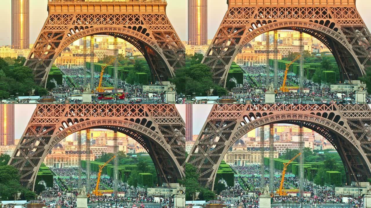 巴黎埃菲尔铁塔放大