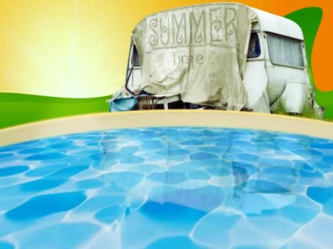 夏季夏季泳池动画