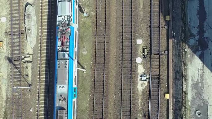 空中拍摄的列车拍摄的列车火车高铁