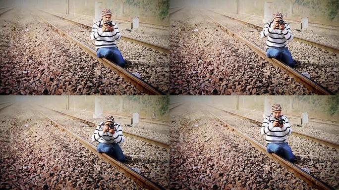摄影师复古怀旧风人文拍摄铁道铁路