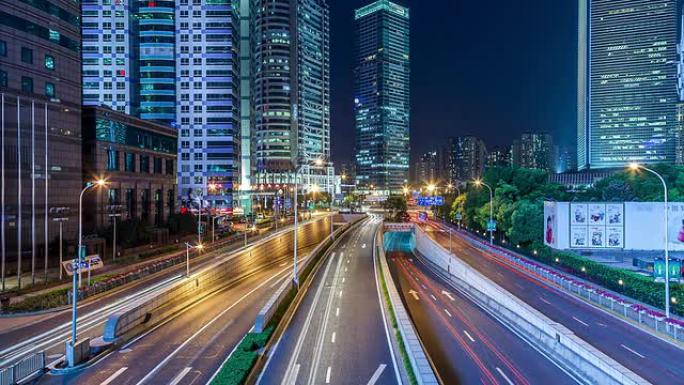 时差-上海夜间城市交通