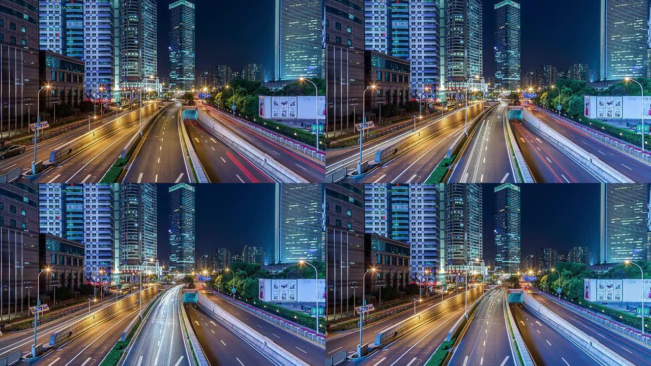 时差-上海夜间城市交通