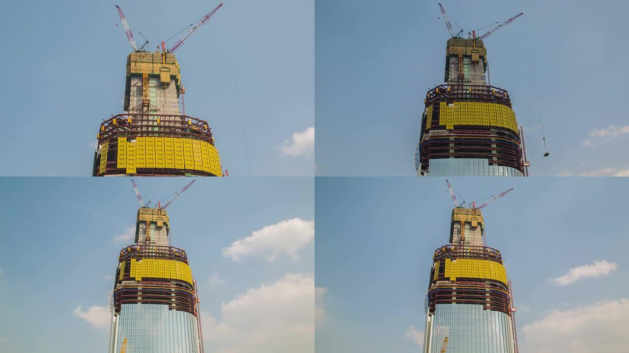 首尔城市变焦首尔城市建筑吊塔