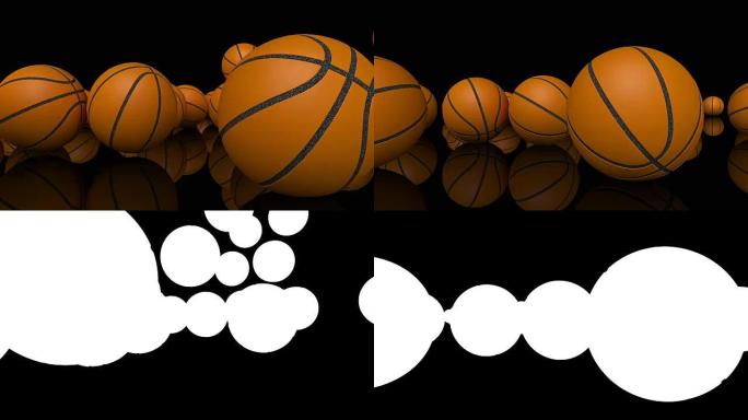 高清: 篮球动画。