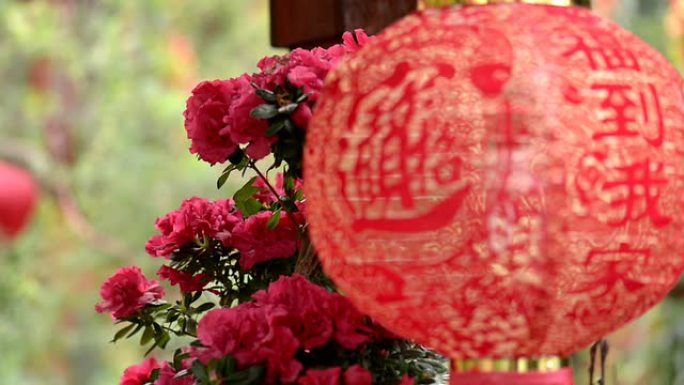 春节装饰用中国的红灯笼