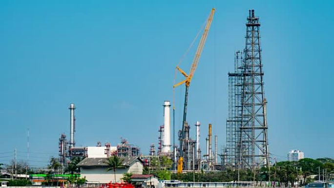 石油和天然气装置内炼油厂工人的延时。石油和天然气加工厂。