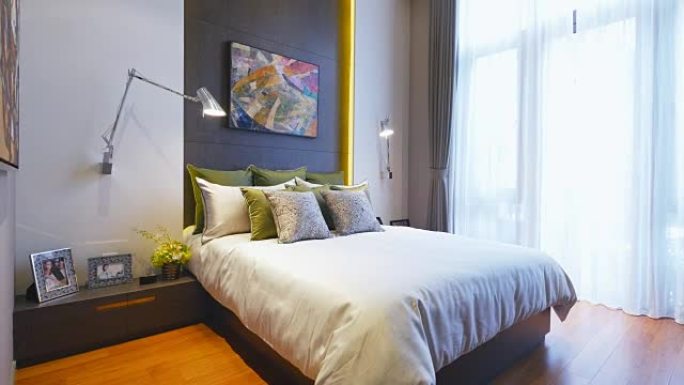 现代卧室4k的内部