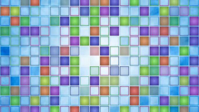彩色方框游戏背景方块动感背景