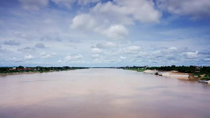 湄公河-延时4k延时湄公河风光