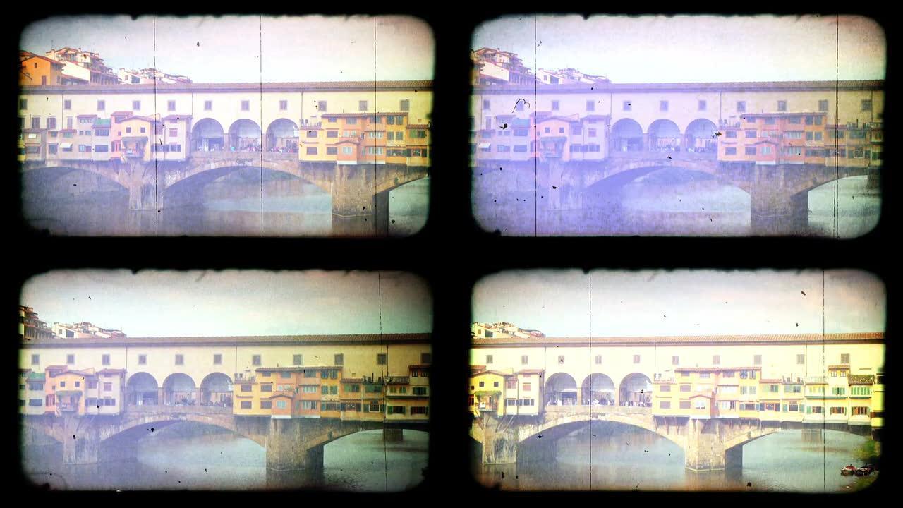 意大利佛罗伦萨的维奇奥桥。高清