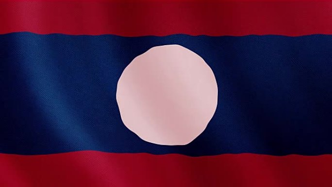 4-K视频: 老挝挥舞旗帜