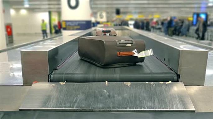 4k行李传送带的两个视频
