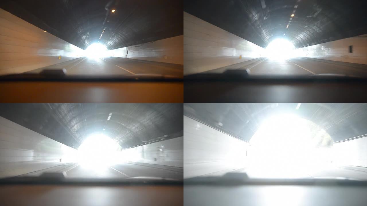 汽车穿过隧道汽车穿过隧道