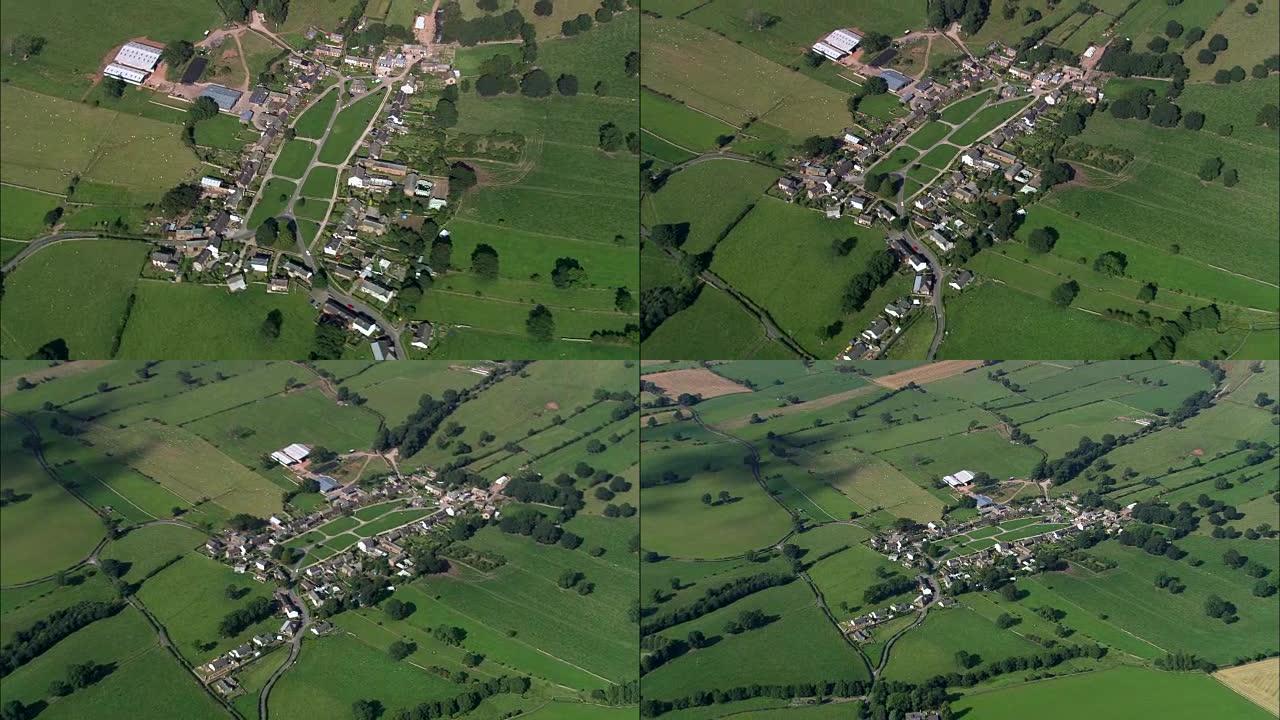 英国-米尔本村-鸟瞰图