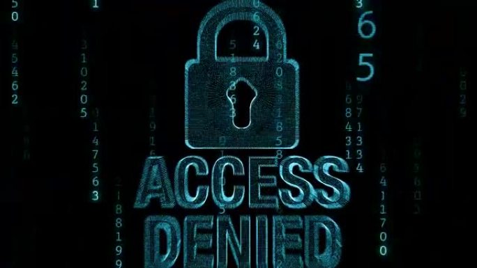 用挂锁拒绝访问虚拟物联网安全锁