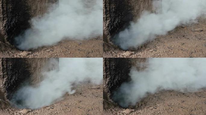 粘土烤箱冒烟环境污染提炼炼制烧制传统古老