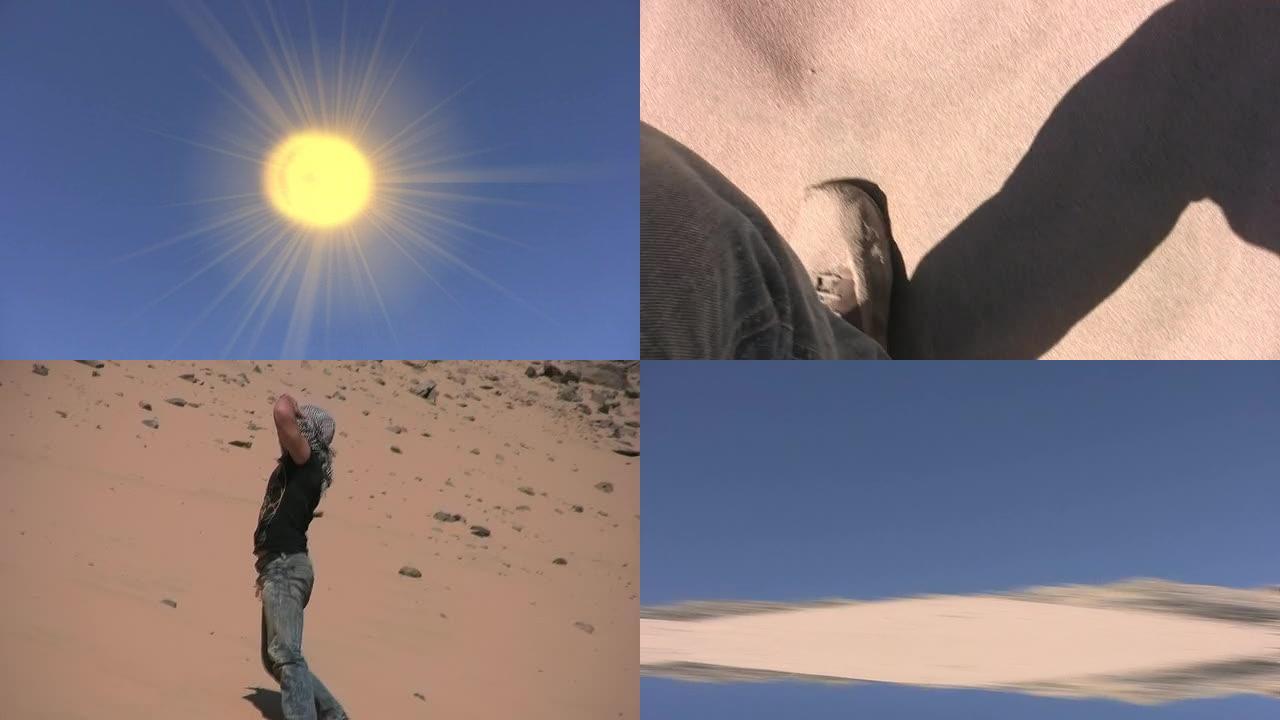 在沙漠中摔倒极限生存人类生存恶劣环境