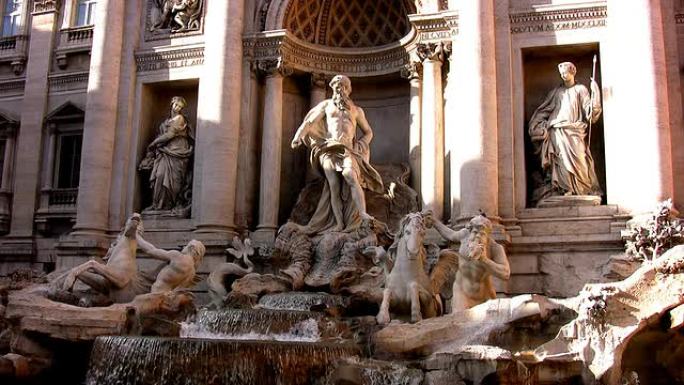 罗马的特雷维喷泉罗马的特雷维喷泉