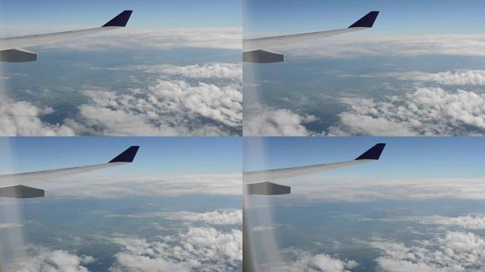 高清: 飞机上的天空和云