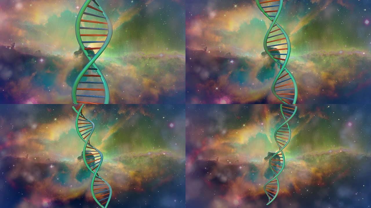 DNA星云血管背景星空背景