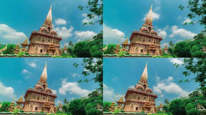泰国普吉岛的茶塔兰寺或茶龙寺