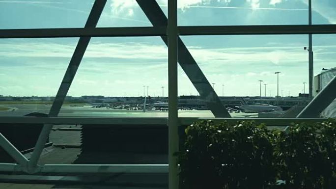 4k机场航站楼视频
