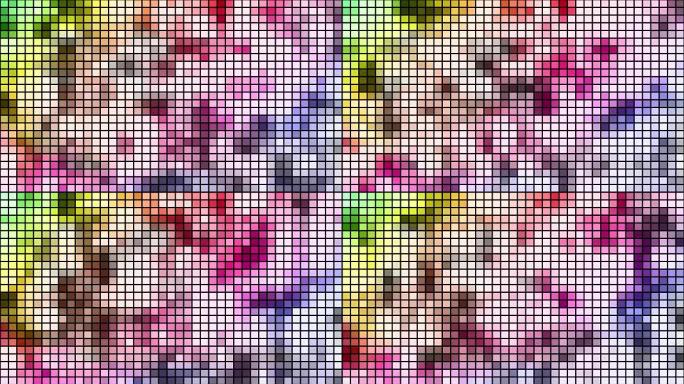 可循环迪斯科马赛克背景