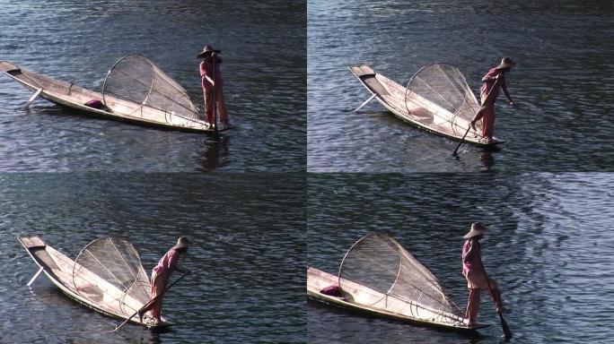 缅甸因乐湖的渔民HDV229