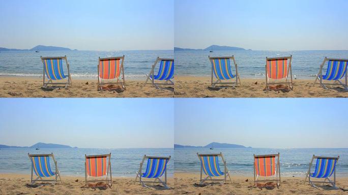 高清多莉: 海滩上的太阳椅