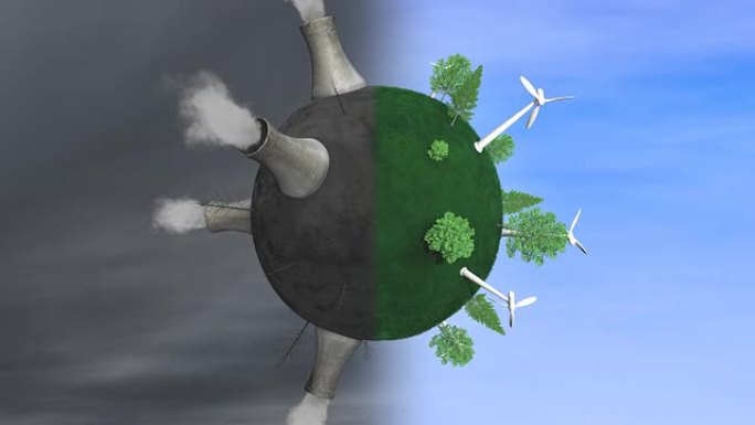能源星球地球背景病毒大树