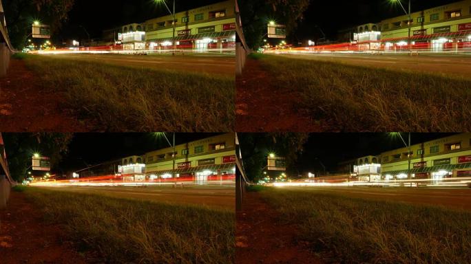 悉尼澳大利亚交通时间流逝夜景拍摄于4k