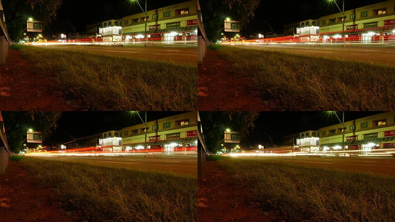 悉尼澳大利亚交通时间流逝夜景拍摄于4k