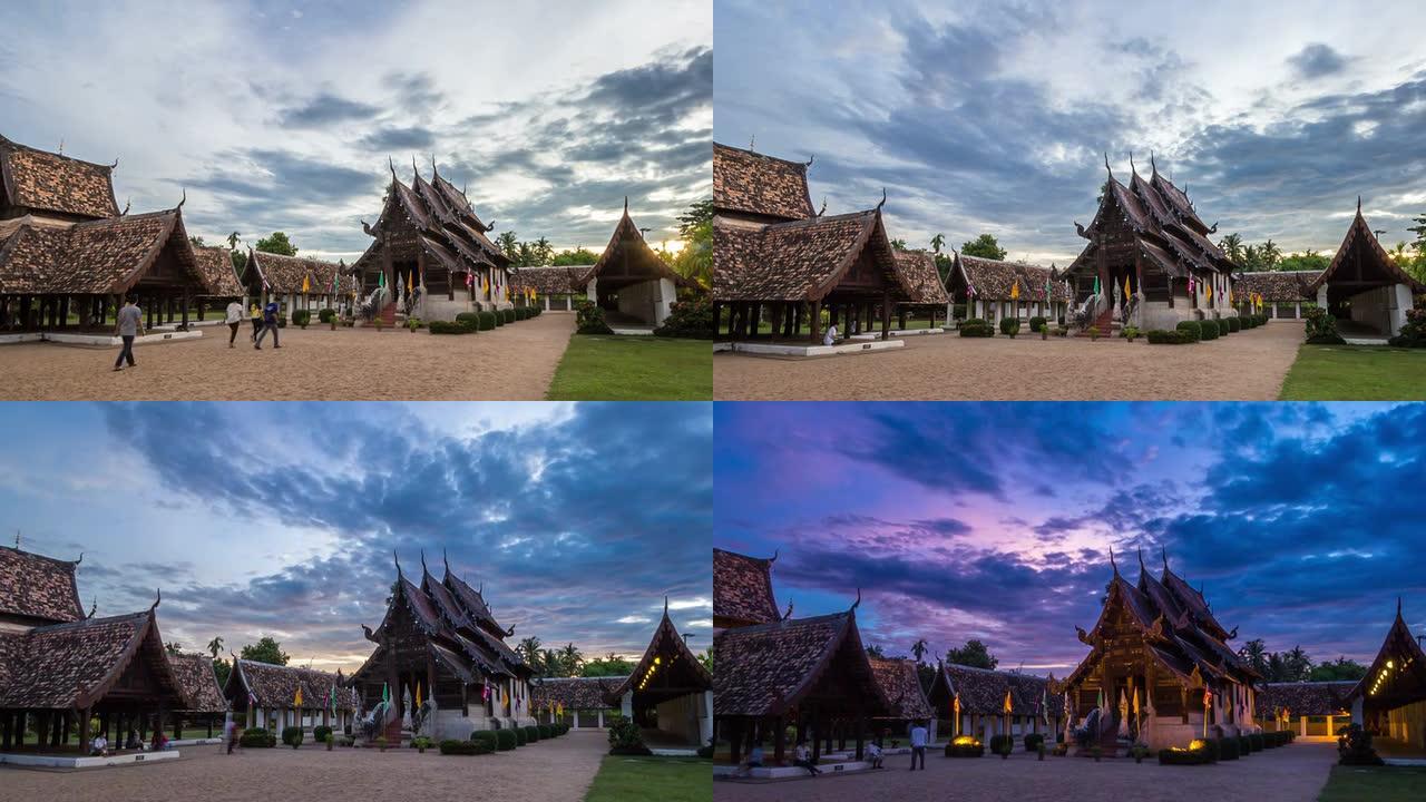 Wat Ton Kain，泰国清迈的一座古老的木制寺庙