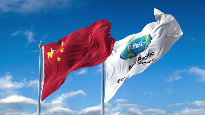 中国-亚太经合组织APEC旗帜